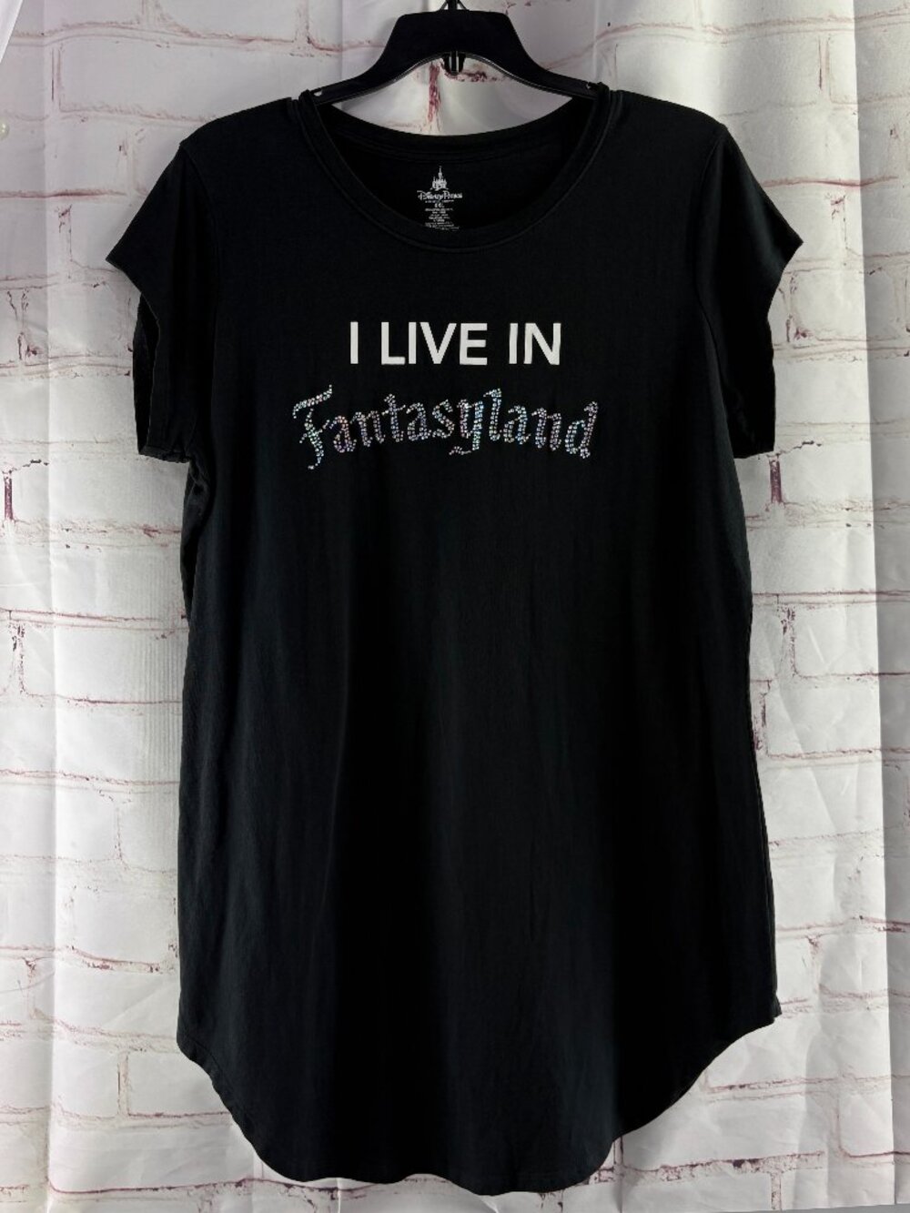 Disney Parks, I live in Fantasyland Black Shirt / Dress XXL
